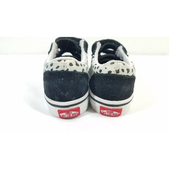 Vans Old Skool Dots Animal Print Sneakers Toddler Size 5 Black & White - Picture 3 of 8